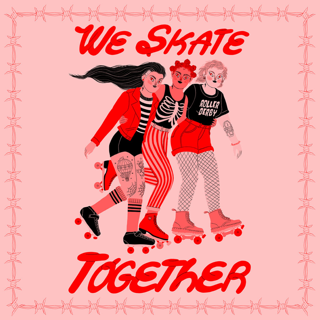 we skate together