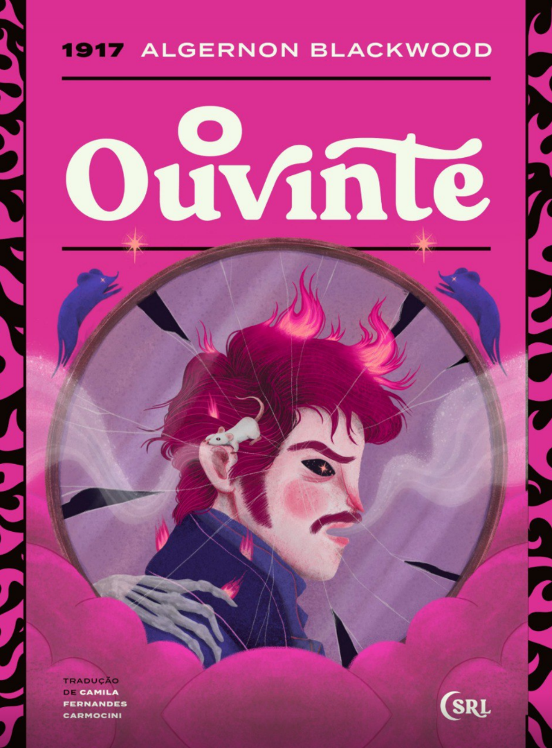 illustrated book cover goth dark fire rat mouse mice broken mirror man period short story mystical saturated off colors