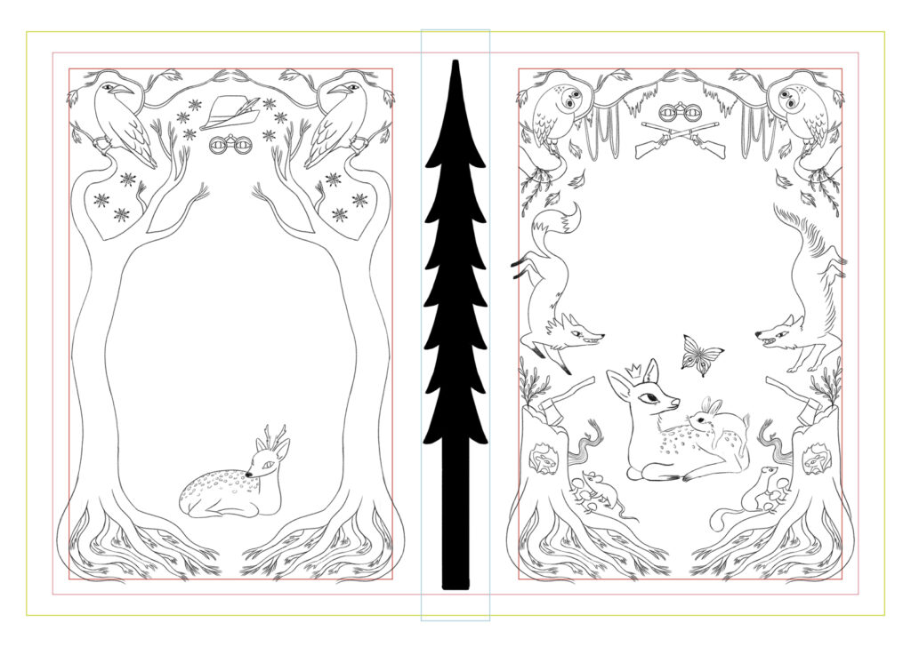 bambi book cover final sketch