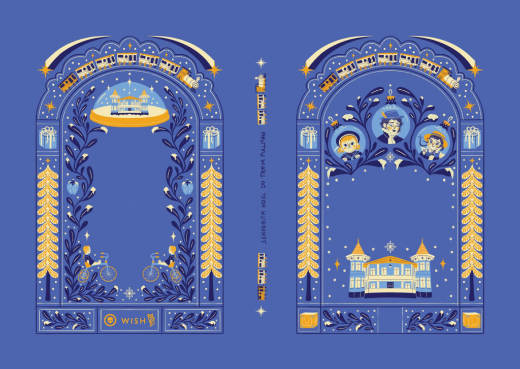 capa do livro senhorita noel do trem pullman versão azul